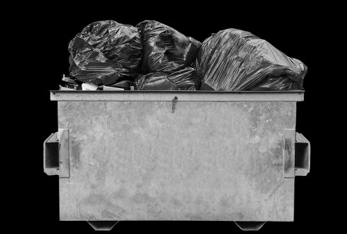 Recycling materials from a construction skip